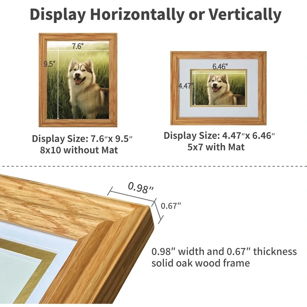 8*10 picture frame matted to 5*7
